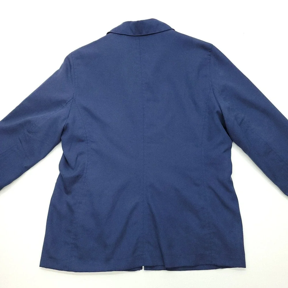 Nike Golf Jacket Women Medium Blue Full Zip Lined Long Sleeve Windbreaker‎ Golf
